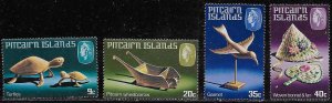 Pitcairn Islands Scott #'s 194 - 197 MNH