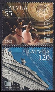 2012 Latvia 829-830 Europa Cept 5,50 €