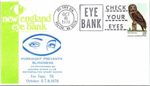 FORESIGHT PREVENTS BLINDNESS NEW ENGLAND EYE BANK CACHET EVENT EYE EXPO '78-1