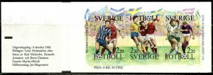 SWEDEN Sc#1706-1708 in Cpl Bklt 1708a 1988 Soccer OG Mint NH