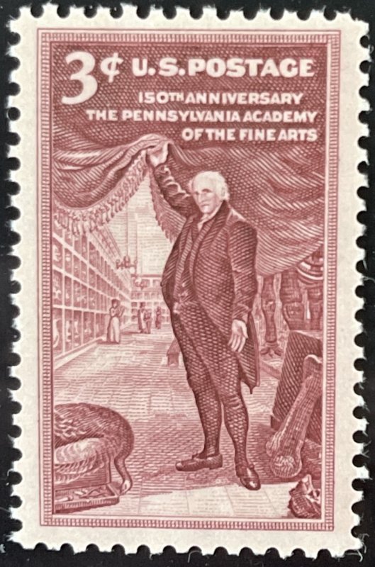 Scott #1064 1955 3¢ Pennsylvania Academy MNH VF