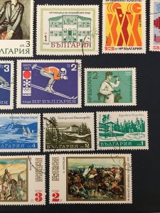 Bulgaria 1971,Sc#1950-3,1996,space Station,soccer, Workers,skiing,painting,Nenov