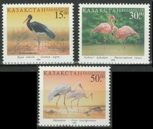 1998 Kazakhstan 226-228 Birds 3,30 €