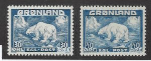 Greenland SC#7-8 MNH VF SCV$22.50...Key Value!