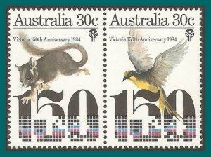 Australia 1984 Victoria Anniversary, birds possums, MNH 940-941,SG959-SG960