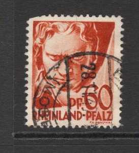 Germany  Scott #  6N12  Rhine Palatinate used    single