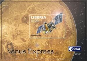 Liberia 2006 - Space - Venus Express - Souvenir Stamp Sheet - Scott #2439 - MNH