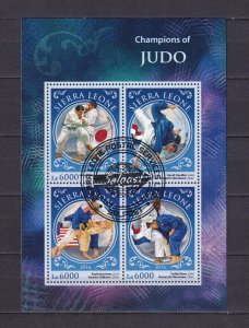 Sierra Leone 2016 Judo Champions Stamps Sheet Used/CTO