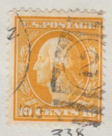 U.S. Scott #338 Washington Stamp - Used Single