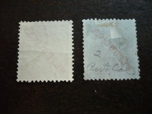 Stamps - Mozambique - Scott# 21, 2142 - Used Partial Set of 2 Stamps