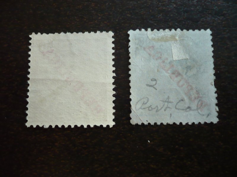 Stamps - Mozambique - Scott# 21, 2142 - Used Partial Set of 2 Stamps