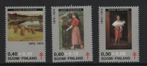 Finland   #B197-B199   MNH   1973  paintings