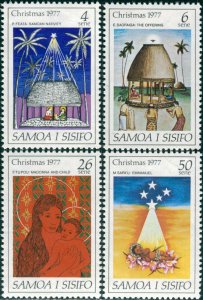 Samoa 1977 SG496-499 Christmas set MNH