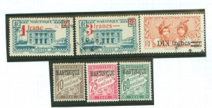 Martinique #180-185 Unused Single (Complete Set)