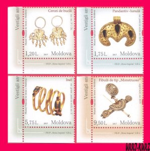 MOLDOVA 2017 Exhibits of National Museum of History Archaeology Jewellery 4v MNH