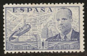 SPAIN Scott C113 MH* airmail  1941 perf 10 typical center