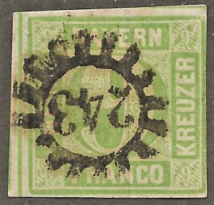 Germany - Bavaria (1850) - Scott # 6,   Used