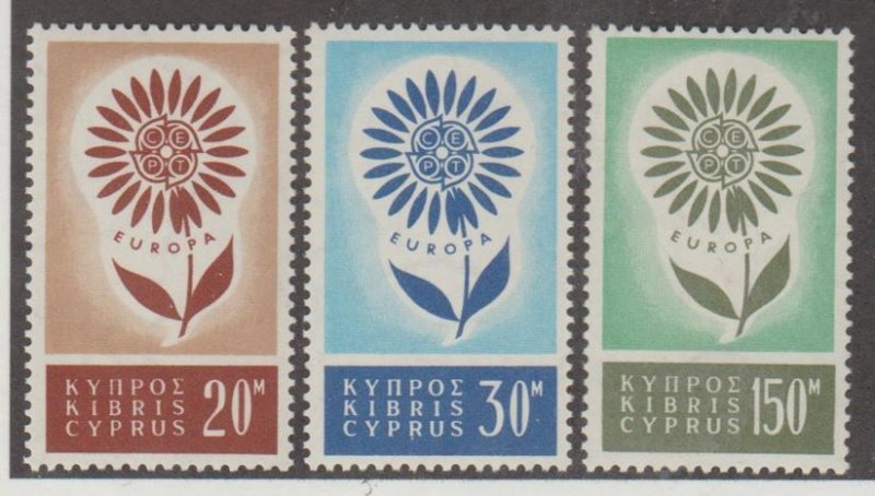 Cyprus Scott #244-245-246 Stamps - Mint NH Set