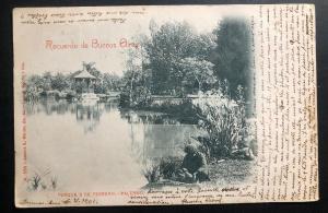 1901 Buenos Aires Argentina RPPC Postcard Cover To Montevideo Uruguay Palermo Pa