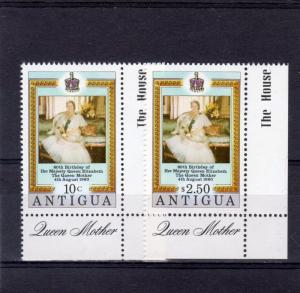 Antigua 1980 Sc#584/585 Queen Mother 80th.Birthday Set (2) MNH VF