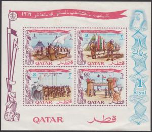 Qatar 187a Scouts on Stamps MNH (see Details) CV $40.00