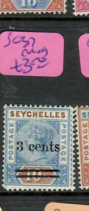 SEYCHELLES  (P2605B)  QV     3C/10C   SG  37    MOG