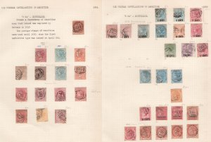 Seychelles Fine collection of Mauritius used in Seychelles with B64 cancels 18