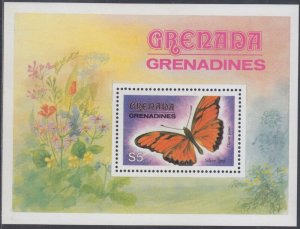 GRENADA GRENADINES Sc #484  MNH SOUVENIR SHEET - BUTTERFLIES