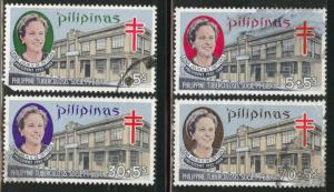 Philippines Scott B40-43 used semipostal  set 1970 Faulty