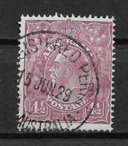 1929 Australia 74 4½p King George V used