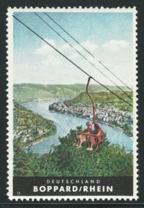 Boppard / Rhein Germany, German Tourism Poster Stamp, Cinderella Label, N.H.