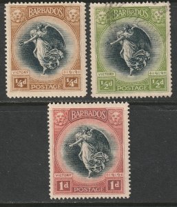 Barbados 1920 Sc 140-2 MH/used