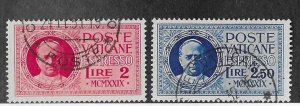 Vatican Sc #E1-2  set of 2 Express used VF