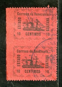 VENEZUELA 2 COUNTERFEIT USED PAIR BIN $3.00 SHIPS