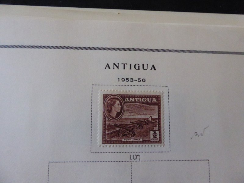 Antigua 1921-1985 Stamp Collection on Scott International Pages