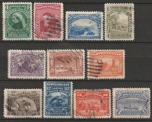 Newfoundland 1897 Sc 61-71 partial set used