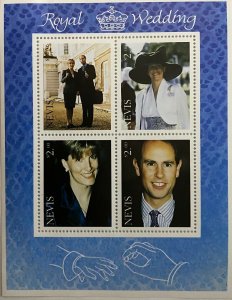 Nevis 1999 - Royal Wedding  - Sheet of Four   - MNH