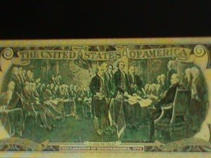 ​UNITED STATED-DONALD TRUMP & ELON MUSK-24 KARAT GOLD REPLICA $2-VF--EST.$35