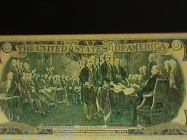 ​UNITED STATED-DONALD TRUMP & ELON MUSK-24 KARAT GOLD REPLICA $2-VF--EST.$35