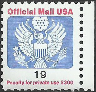 # O147 Mint Never Hinged ( MNH ) EAGLE HOLDING ARROWS AND BRANCH