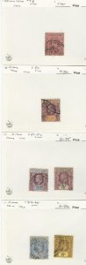 Sierra Leone, Postage Stamp, #78, 80, 81-82, 94-95 Used, 1904-07, JFZ