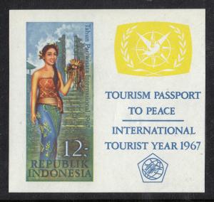 Indonesia Tourism Year S/S (Scott #726a) MNH Small Gum Spot