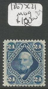 Argentina 1867 SC 21 MOG (2cto)