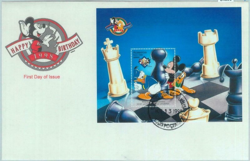 84850 - AZERBAIJAN - Postal History -  FDC COVERS Chess DISNEY 1998 Pluto Mickey