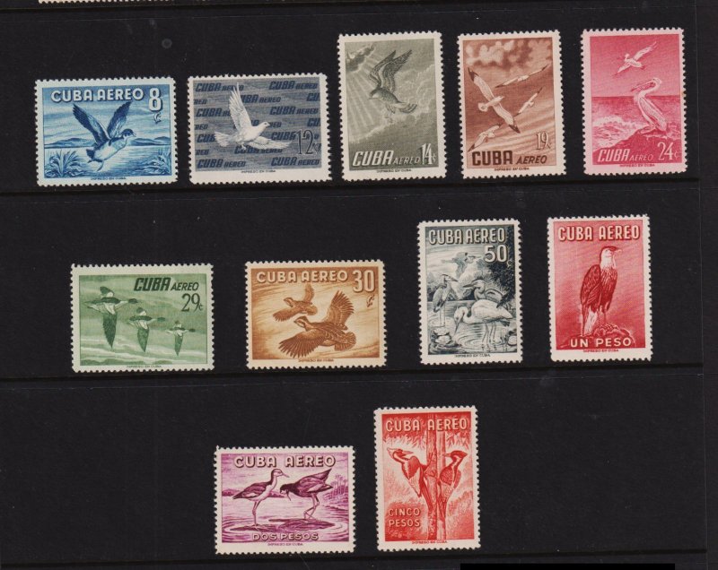 Cuba - 1956 Birds Airmail set, Mint, NH, cat. $ 72.90