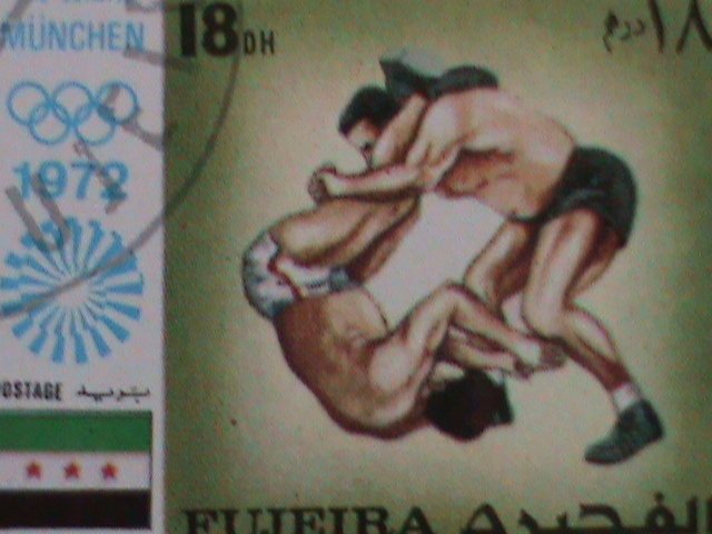 ​FUJEIRA STAMP-1972 OLYMPIC GAMES MUNICH'72 - CTO COMPLETE-LARGE SET SHEET VF