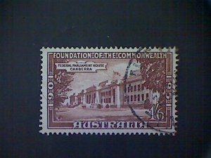 Australia, Scott #244, used (o), 1951, Parliament Building, 1/6