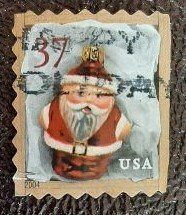 US Scott # 3893;  used 37c Christmas issue, 2004; VF centering