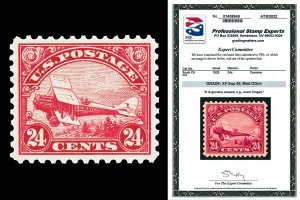 Scott C6 1923 24c Biplane Airmail Issue Mint Graded XF-Sup 95 NH with PSE CERT