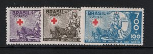 Brazil SC# B5 - B7 Mint Hinged - S18289